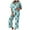 Sky Blue, variant on UngA Christmas Pajamas for Women Silk Satin Button Down Christmas Tree Pajamas Classic Soft Christmas Pajamas for Women,Size L