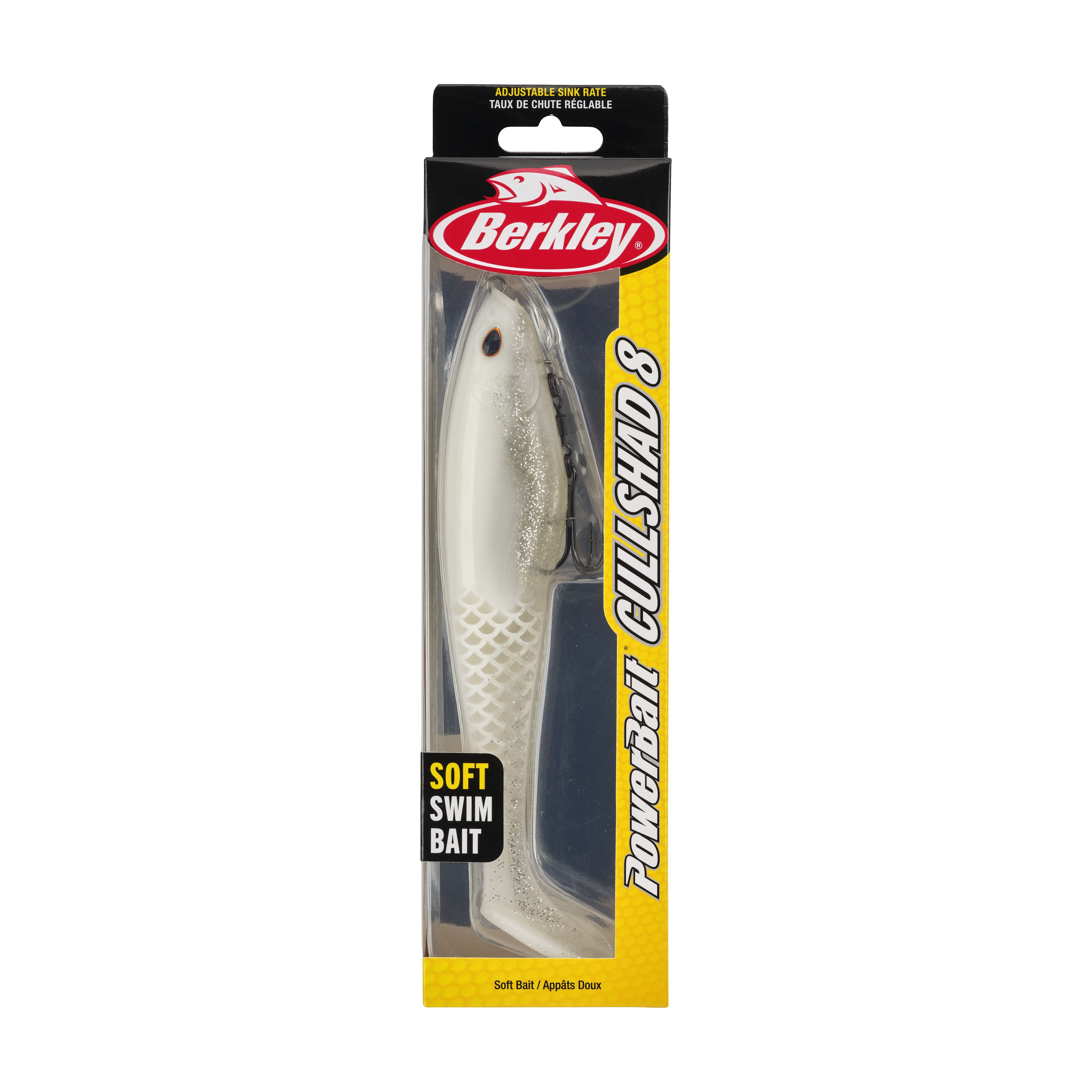 (2 pack) Berkley PowerBait® CullShad, 8 in, Sight Flash