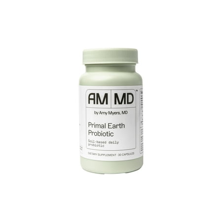 Amy Myers MD Primal Earth Probiotic - Digestive & Immune Support Supplement - Soil-Based Probiotic - Gluten-Free & Non-Dairy - Paleo-Friendly Adult Health Supplement - 30 Capsules