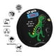 thumbnail image 4 of Fotbe Space Dino Cartoon Black Funda de Llanta de Repuesto con Estampado, Engrosada, Ajuste Universal para Jeep, Remolque, RV, SUV, Camión-14 inch, 4 of 6