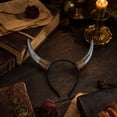 thumbnail image 6 of Horn Headband Silver Finish Plastic Horns 1 Pack Halloween Accessory for Themed Events Party Gatherings, 6 of 6