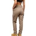 thumbnail image 6 of Women's Flex Stretch Cargo Work Pants Straight Leg Quick Dry Tactical Pants with Pockets Comfy for Outdoor & Hiking 4XL, 6 of 7