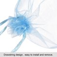 thumbnail image 4 of Uxcell Fruit Protection Bags 6x4" Nylon Fruit Netting Cover Bags with Drawstring for Garden Fruits Blue 100Pack, 4 of 6