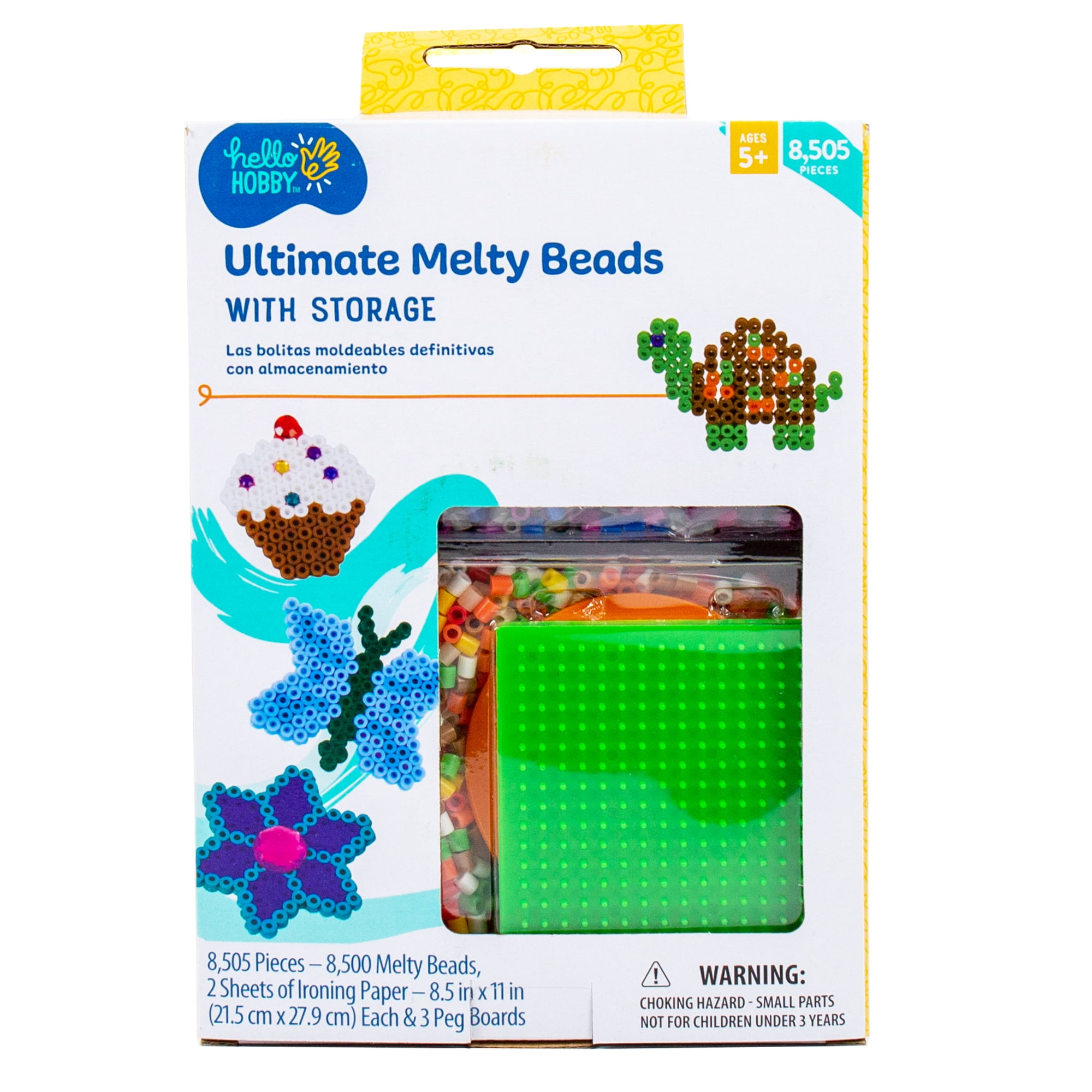 Hello Hobby Multiicolored Melty Plastic Beads Variety Pack