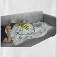 thumbnail image 6 of Xmas Soft Flannel Fleece Throw Blanket, Little Girl with Wings Red Heart Stars Angel Heaven Holiday, Cozy Plush for Indoor and Outdoor Use, 50" x 60", Black White Pale Blue, by Ambesonne, 6 of 6