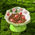 thumbnail image 6 of Ceramic Slow Feeder Pet Bowl 6.5 Inch Elevated Dog Cat Food Dish Anti Tipping Strawberry Design Small Animal Feeding Dish, 6 of 6