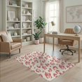 thumbnail image 2 of ODIKA Diagonal Animal Motif Leopard Spotted Abstract Border Design for Dorm Room, Small Living Apartment, Stain Resistant Low Profile, 2 of 7