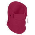 thumbnail image 2 of Opvise Unsiex Fashion Warm Hats Integrated Ear Protection Breathable Waterproof Thermal Fleece Balaclava Hat Stylish Winter Headwear Wine Red, 2 of 8