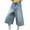 Light Blue, variant on CYRBOKO Denim Shorts for Women, High-Waisted Straight-leg Plus Size Summer Jean Capris Light Blue Size L