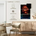thumbnail image 4 of Elephant Stock Ornate Buddha Statue Wall Art - Vertical Multi Panel Canvas - Living Room Wall Decor - Religion And Spirituality Multi Panel - Black And Teal Decor - 14" x 23", 4 of 4