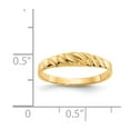 thumbnail image 3 of 14K Yellow Gold Ring Band Themed Satin Valley Dome, 3 of 5
