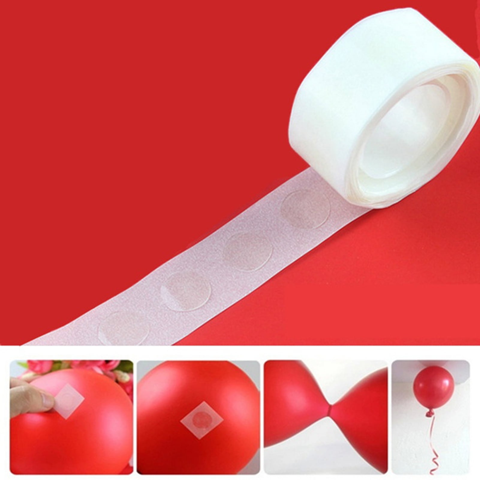 2x 100 Dots Removable Adhesive Glue Dot Foil Balloon Wedding Birthday Decor Tape 