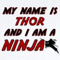 thumbnail image 2 of CafePress - My Name Is Thor And I Am A Ninja Infant Bodysuit - Baby Light Bodysuit, Size Newborn - 24 Months, 2 of 4