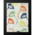 thumbnail image 2 of Goldberger, Jennifer 15x18 Black Modern Framed Museum Art Print Titled - Stamped Floral II, 2 of 5