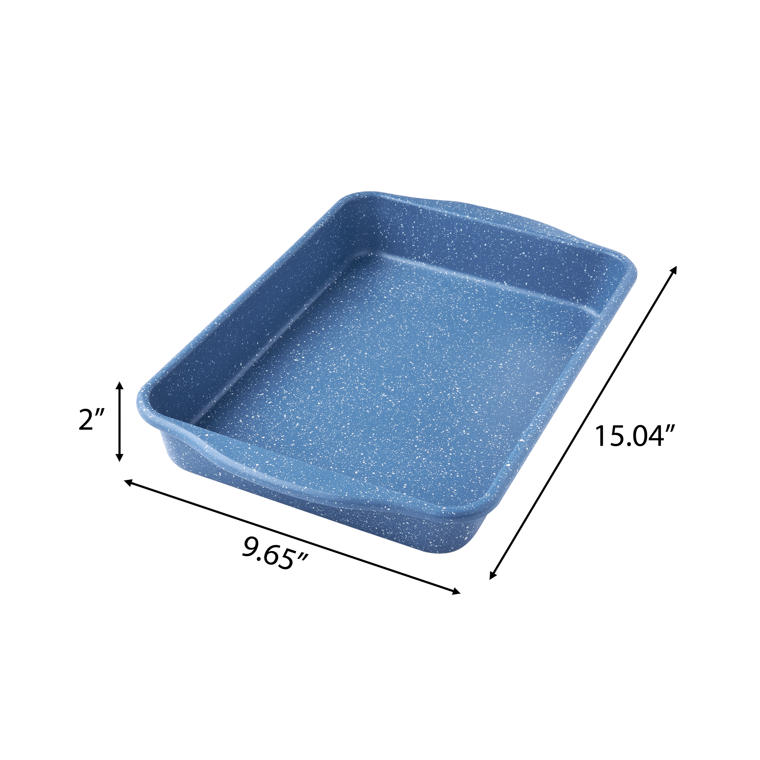 The Pioneer Woman 9" x 13" Nonstick Cake Pan, Blue Speckle photo 5