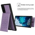 thumbnail image 4 of for Galaxy S20 FE Wallet Case with RFID Blocking Card Holder for Girls Women,PU Leather Magnetic Buttons Portrait Stand Wrist Strap Case for Samsung Galaxy S20 FE 5G 6.5",Mandala Purple, 4 of 14