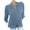 Blue, variant on LEAVINGSUO 2024 Womens Clearance, Womens Fashion Women's Summer Casual Stand Collar Neck Long Sleeved Color Loose Shirt Tops