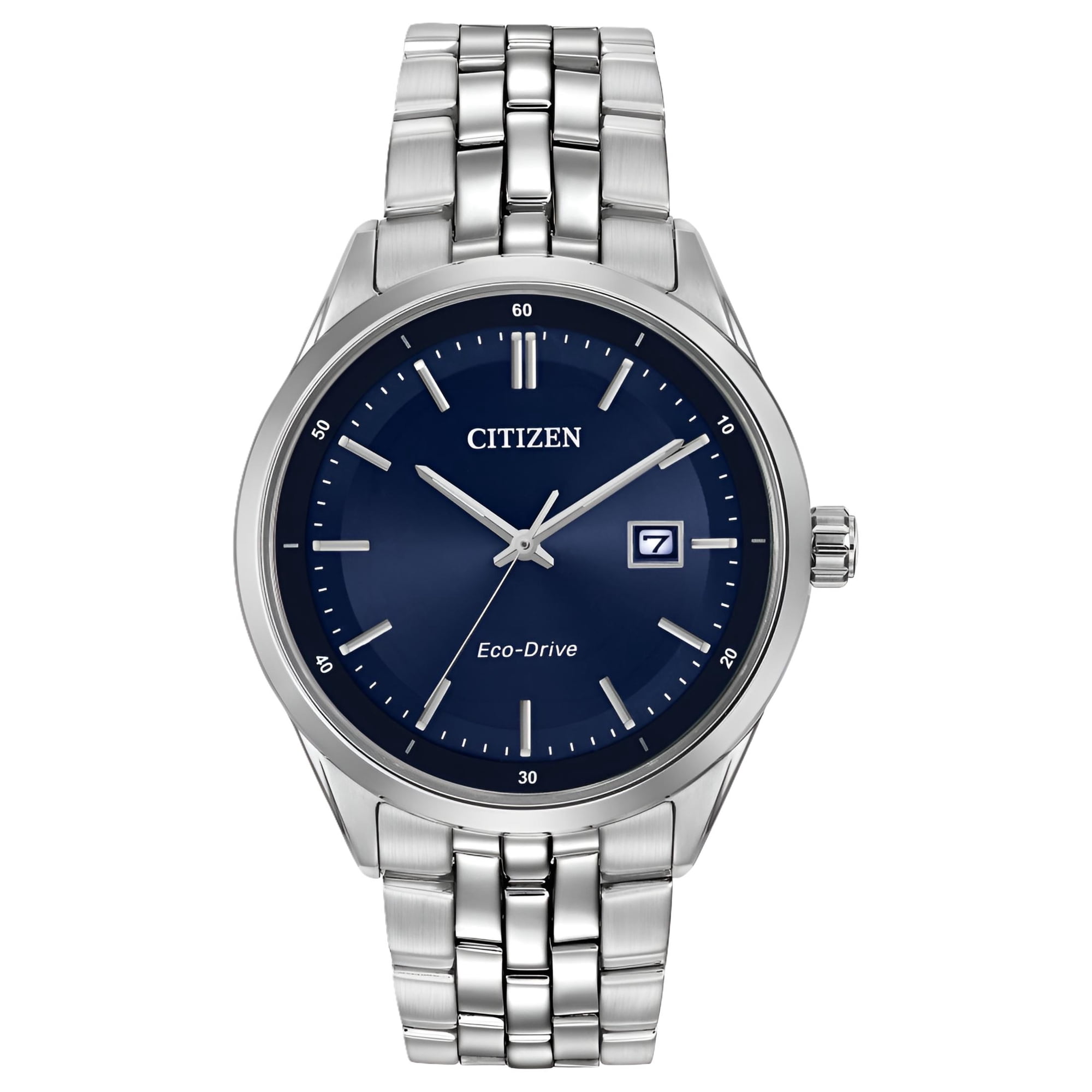 Citizen Men's BM7251-53L Silver Stainless-Steel Eco-Drive Dress Watch
