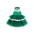thumbnail image 1 of Mialoley Filles une Ligne Robe, Robe Sans Manches Licou Dos Patchwork Brillant Robe d'Été en Tulle, 1 of 9
