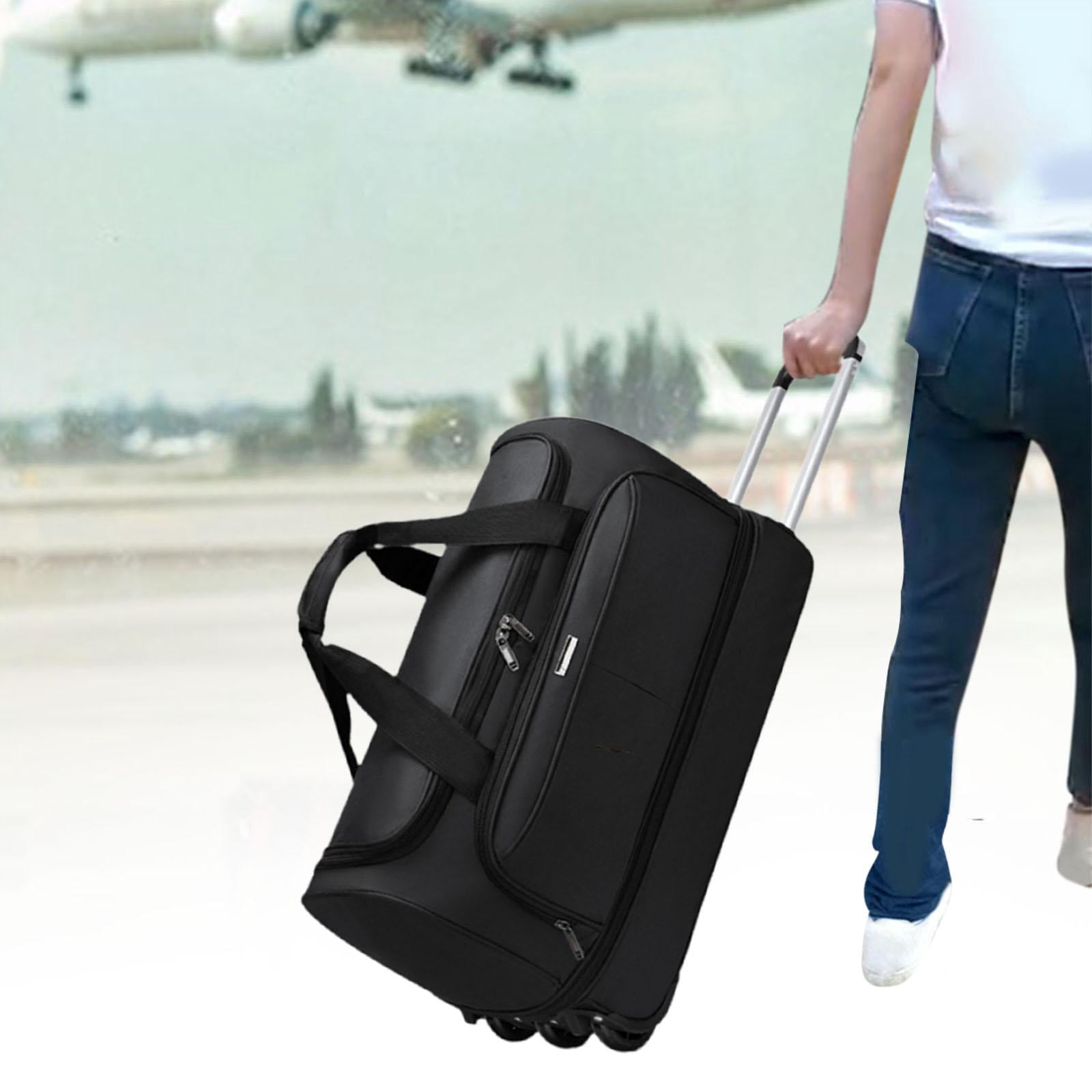 LeeQinersw Duffel Bag with Wheels Carrying Bag Handbag Suitcase for Travel Picnic Beach L