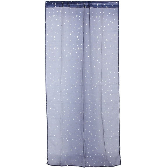 SKISUNO Window Treatment Navy Sheer Curtain for Living Room with Light Diffusion 1Pcs