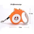 thumbnail image 5 of Correa retráctil para perros, 5 m, hasta 25 kg, perros grandes y medianos, linterna, bolsa para excrementos de perro con dispensador de bolsas, 5 of 5