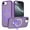 Darkpurple, variant on Allytechgroup iPhone 17e 16e Case Matte, [Compatible with Magsafe] Ring Holder Kickstand Anti-Scratch Shockproof Bumper Slim Fit Shell Phone Case Cover for Apple iPhone 17e 16e, Pink