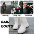 thumbnail image 5 of AUXDIQ Wellington Boots Women Mid-calf Wellies Waterproof Rain Boots Outdoor Garden Shoes Beige 2.5 UK, 5 of 6