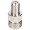 thumbnail image 3 of 2pcs F Female Plug to UHF PL-259 Female Jack RF Coaxial Adapter Cable Connector, 3 of 5