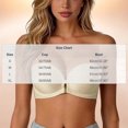 thumbnail image 3 of Women's Strapless Closure Push-Up Bra Padded Bandeau Bras Wavy Trim Seamless Bralette White S, 3 of 5