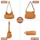 thumbnail image 3 of (Marrón) 1 pieza bolso bandolera de lona bolso bandolera grande con múltiples bolsillos bolso de hombro casual bolso bandolera estilo ropa de trabajo unisex hombres y mujeres, 3 of 5