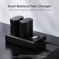 thumbnail image 3 of Dual Battery Charger for Fujifilm Cameras - USB Powered, Fast Charging, Intuitive Power Indicator, 3 of 7