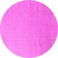 thumbnail image 1 of Ahgly Company Indoor Round Solid Pink Modern Area Rugs, 5' Round, 1 of 4