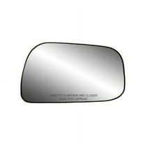 80126 - Fit System Passenger Side Non-heated Mirror Glass w/ backing plate, Toyota Camry Sedan 92-01, 4 1/ 4" x 7 1/ 4" x 7" US Built