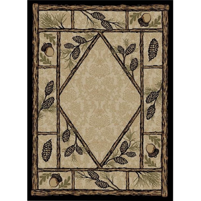 Mayberry Rug AD3803 8X10 7 ft. 10 in. x 9 ft. 10 in. American Destination Brasstown Bald Area Rug, Multi Color