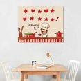 thumbnail image 2 of Orinice  Cute Kitchen Canvas Wall Art, Minimalist Heart Stars Aesthetic Poster, Funny Red Kitchen Quotes Decor Chef Was Cute Print, Chef Signs Decoration Trendy Cooking Art  20x16in, 2 of 6