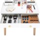 thumbnail image 4 of Vanity Dressing Table Set with Makeup Mirror, Muti-Functional Writing Desk, Bedroom Vanities Tables w/Benches & 4 Drawers,White Zimtown Modelo, 4 of 6