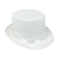 thumbnail image 1 of GUOOL Chapeau Haut de Forme Costume de Majordome Accessoire pour Performance sur Scène Festival Jeu de Rôle Blanc, 1 of 9