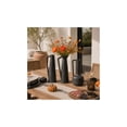 thumbnail image 4 of CosmoLiving by Cosmopolitan 12", 13", 11"H Black Ceramic Vase with Handles, Set of 3, 4 of 12
