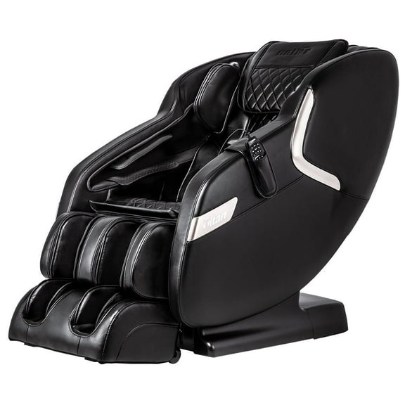 Titan Luca V Full Body Compression Massage Chair, L-Track Zero Gravity Recliner, Black