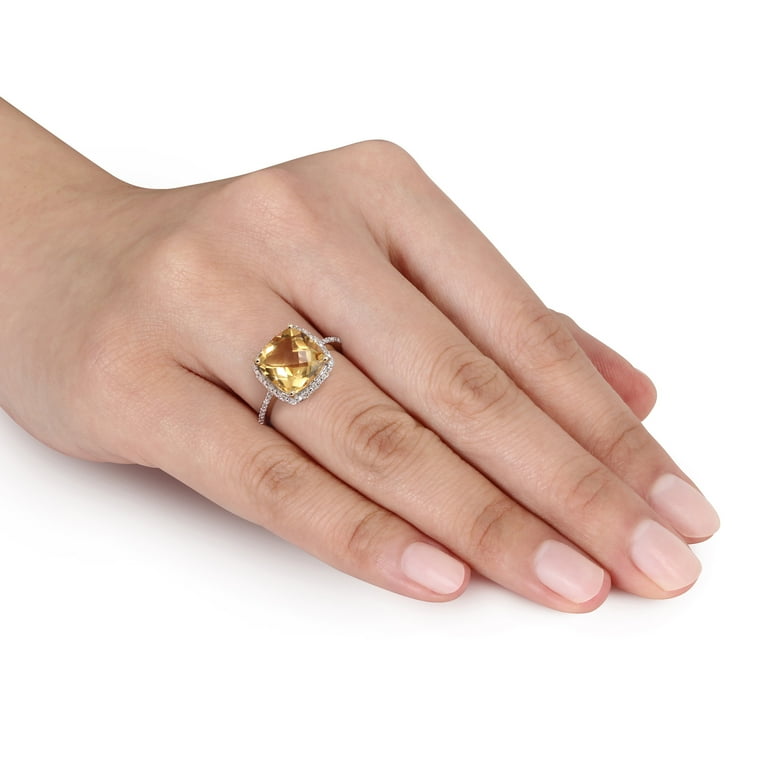 Yellow gold shop citrine ring