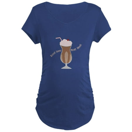 

CafePress - Root Beer Float Time Maternity T Shirt - Maternity Dark T-Shirt