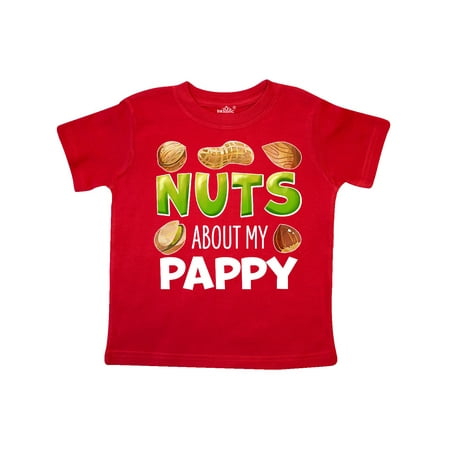 

Inktastic Nuts About My Pappy Peanut Almond Pistachio Gift Toddler Boy or Toddler Girl T-Shirt