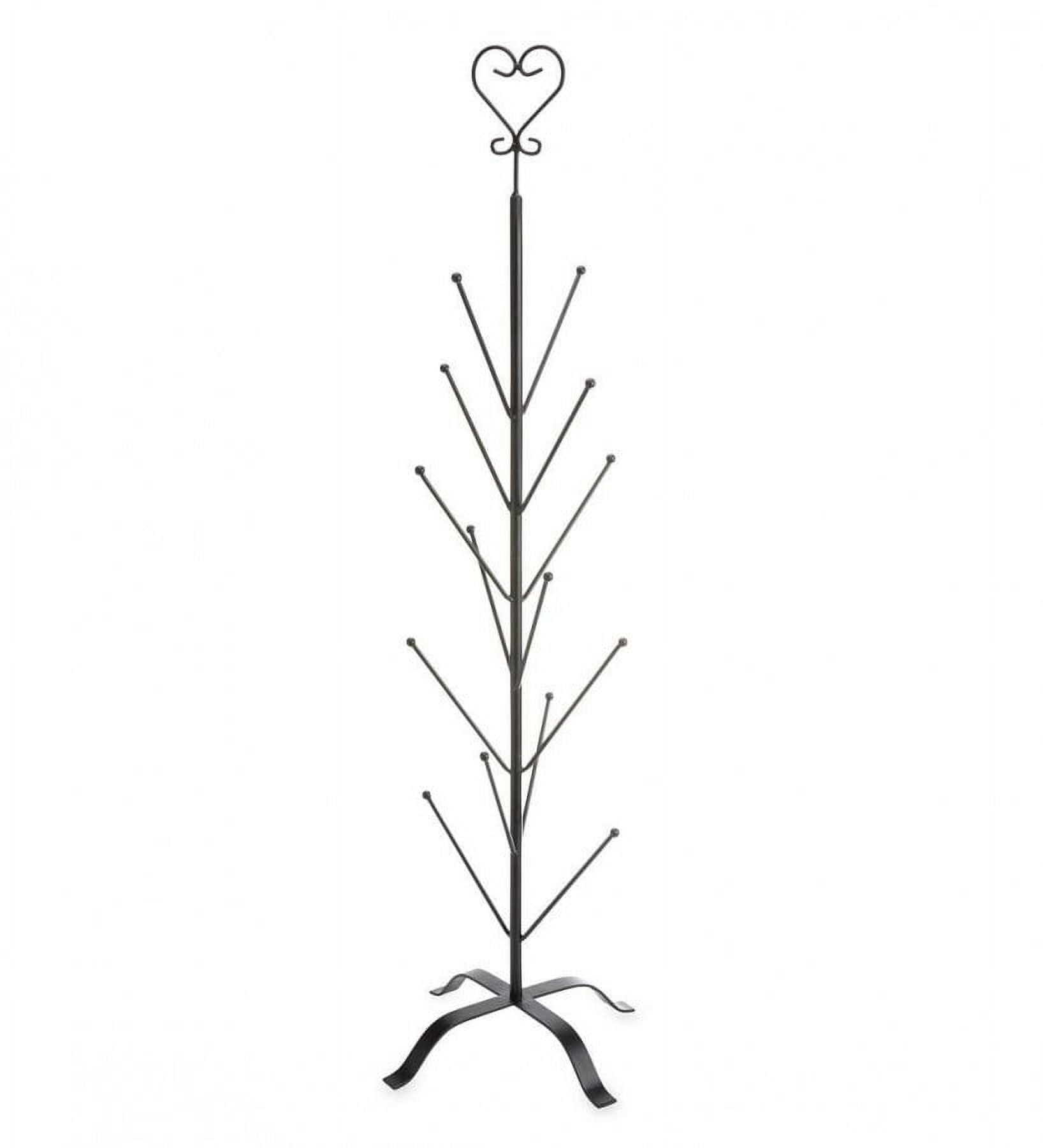 Plow Hearth Mitten Tree with Heart Finial Fireplace Accessory