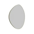 thumbnail image 2 of Glass Warehouse Starla 28 in. x 36 in. Pebble Mirror Satin Brass, 2 of 5