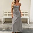 thumbnail image 5 of VBVC Women's Striped Spaghetti Strap Maxi Dress , Ladies' Summer Casual Bodycon Long Dress , Slim Sleeveless Cami Sundress For Women,Black,S-3XL, 5 of 6