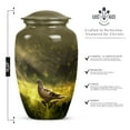 thumbnail image 2 of MUKTIVE Dove Bird Urns For Human Ashes - Combo Of 3 (10 Inch Urn & 3 Inch Urn set of 2) Green Urn, Urn For Ashes Adult Male|Female, Urns For Cremation Ashes Mother|Father - Memorial Funeral Urns, 2 of 2