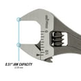 thumbnail image 3 of CHANNELLOCK 4-inch Adjustable Wrench, Black Phosphate / Oxide Finish, Precise .51-inch Wide Mouth Jaw Capacity (812NW), 3 of 5
