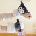 thumbnail image 4 of Baby Raccoon Koala Pop Ring Plush Toy Capibala Doll Pat Bracelet Birthday Gift Children, 4 of 5