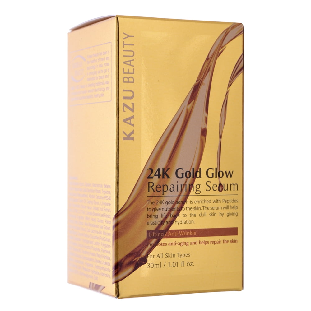 Kazu 24k Gold Glow Repairing Serum 1 01 Fl Oz Walmart Com Walmart Com